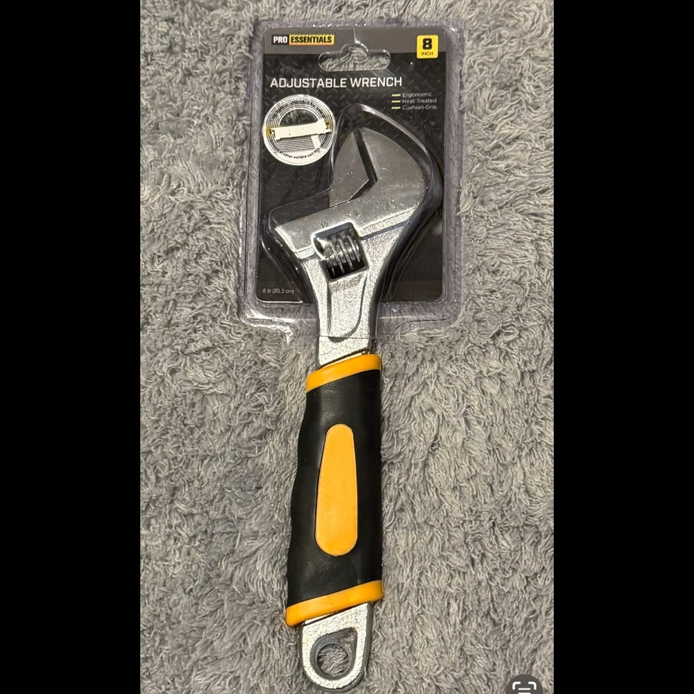 New in Packaging (NWT) Pro Essentials 8” Adjustable Wrench